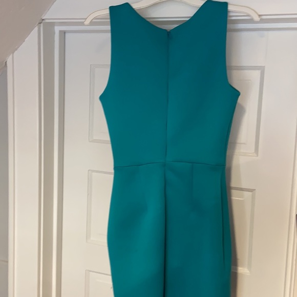 Turquoise BEBE cocktail dress- size XS - LIKE NEW! - Picture 4 of 4
